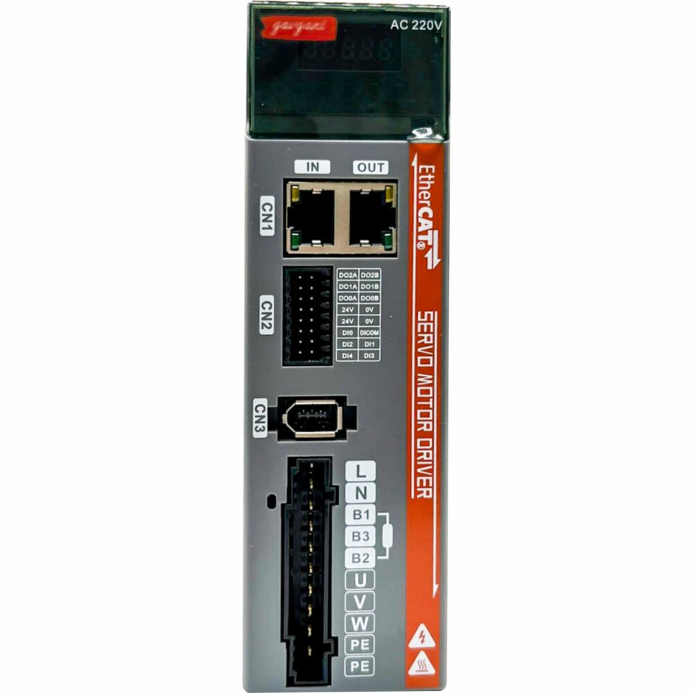 Комплект сервопривода 600Вт 220В: серводвигатель LCMT-06SLC17NB-60M01930B + драйвер LC10E-600W(EtherCAT) + комплект кабелей — изображение 2